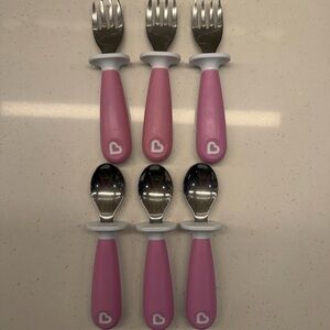 Munchkin Purple Kids Forks & Spoons Set